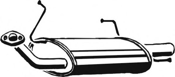 ASMET Rear silencer Article number: 14.021 cheaply
