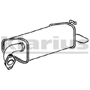VEGAZ Rear silencer Article number: MZS-179 cheaply