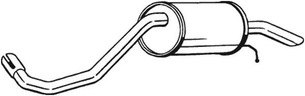 BOSAL Rear silencer Article number: 233-419 cheaply