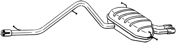 BOSAL Mellempotte Varenummer: 285-289 billige
