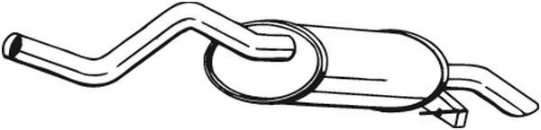 BOSAL Rear silencer Article number: 200-401 cheaply