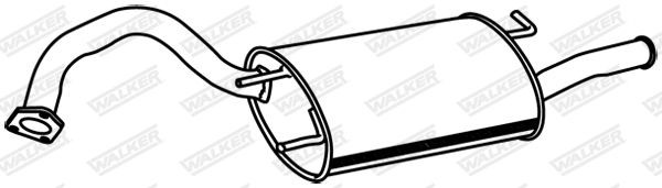 WALKER Rear silencer Article number: 19801 cheaply