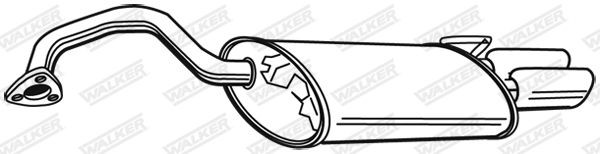 WALKER Rear silencer Article number: 21370 cheaply
