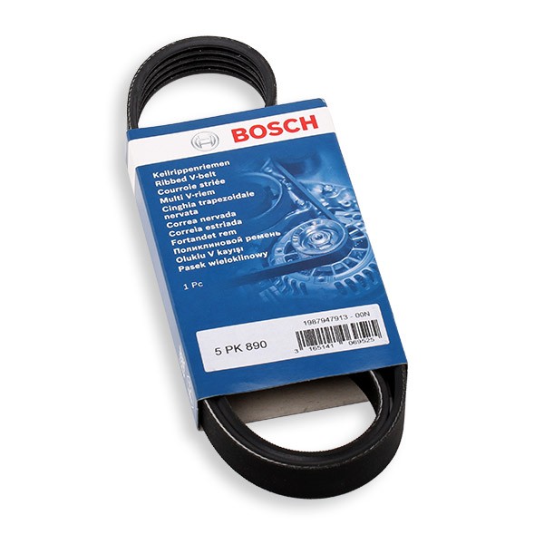 BOSCH Serpentine belt Article number: 1 987 947 913 cheaply
