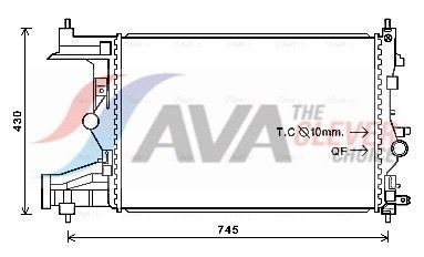 AVA COOLING SYSTEMS Engine radiator Article number: FTA2040 cheaply