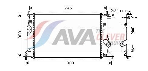 AVA COOLING SYSTEMS Radiaator, mootorijahutus Artikli number: FT2027 soodsalt