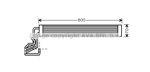 AVA COOLING SYSTEMS Oil Cooler, steering system Article number: VW3264 cheaply