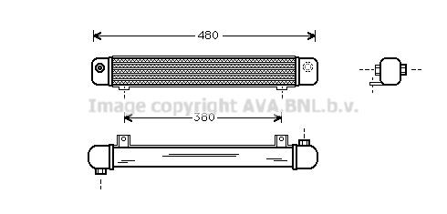 AVA COOLING SYSTEMS Chłodnica oleju, automatyczna przekładnia Numer artykułu: SB3018 niedrogo