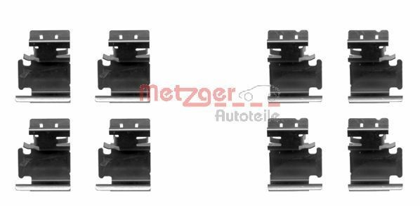 METZGER 109-1298 Zubehörsatz, Scheibenbremsbelag TRANSIT CUSTOM 2.0 EcoBlue mHEV 150 PS Diesel/Elektro