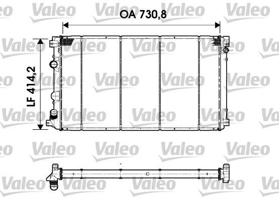 VALEO Engine radiator Article number: 732920 cheaply