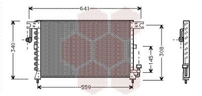 VAN WEZEL Air conditioning condenser Article number: 82005038 cheaply