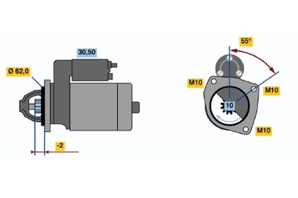 BOSCH Rear light Article number: 0 986 704 033 cheaply