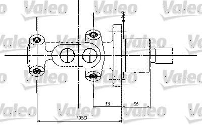 VALEO Peapiduri silinder Artikli number: 350821 soodsalt