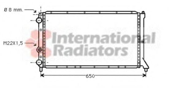 VAN WEZEL Engine radiator Article number: 17002051 cheaply