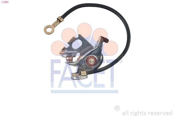 FACET 1.2540 Jeu de contacts, distributeur d'allumage COCCINELLE 1302 1.6 (11) 50 CH Essence 2003