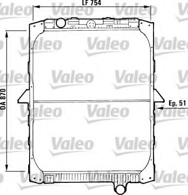 VALEO Køler, motorkøling Varenummer: 730646 billige