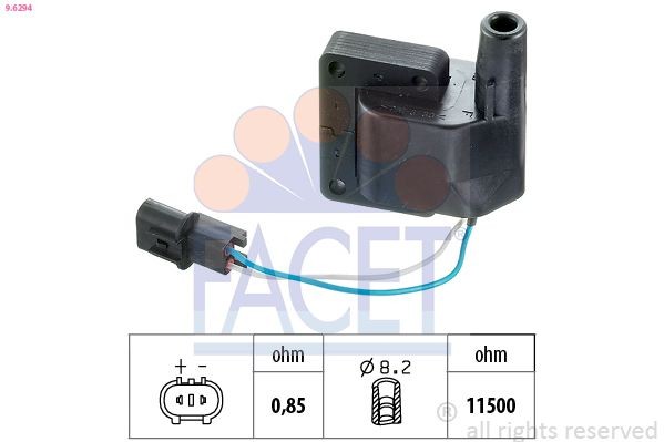 FACET Ignition coil Article number: 9.6101 cheaply