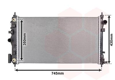 VAN WEZEL Radiaator, mootorijahutus Artikli number: 37002472 soodsalt