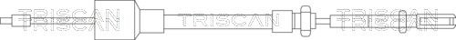 TRISCAN Cable, service brake Article number: 8140 90118 cheaply
