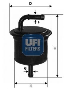 UFI Fuel filter Article number: 31.716.00 cheaply