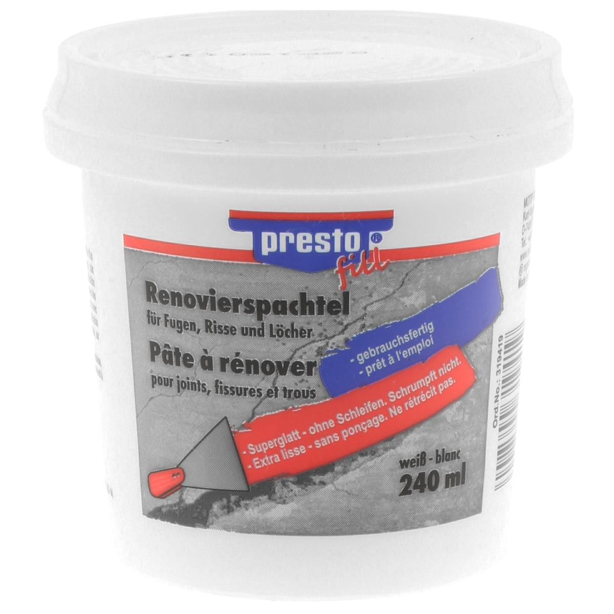 PRESTO Universalspartelmasse Varenummer: 319419 billige