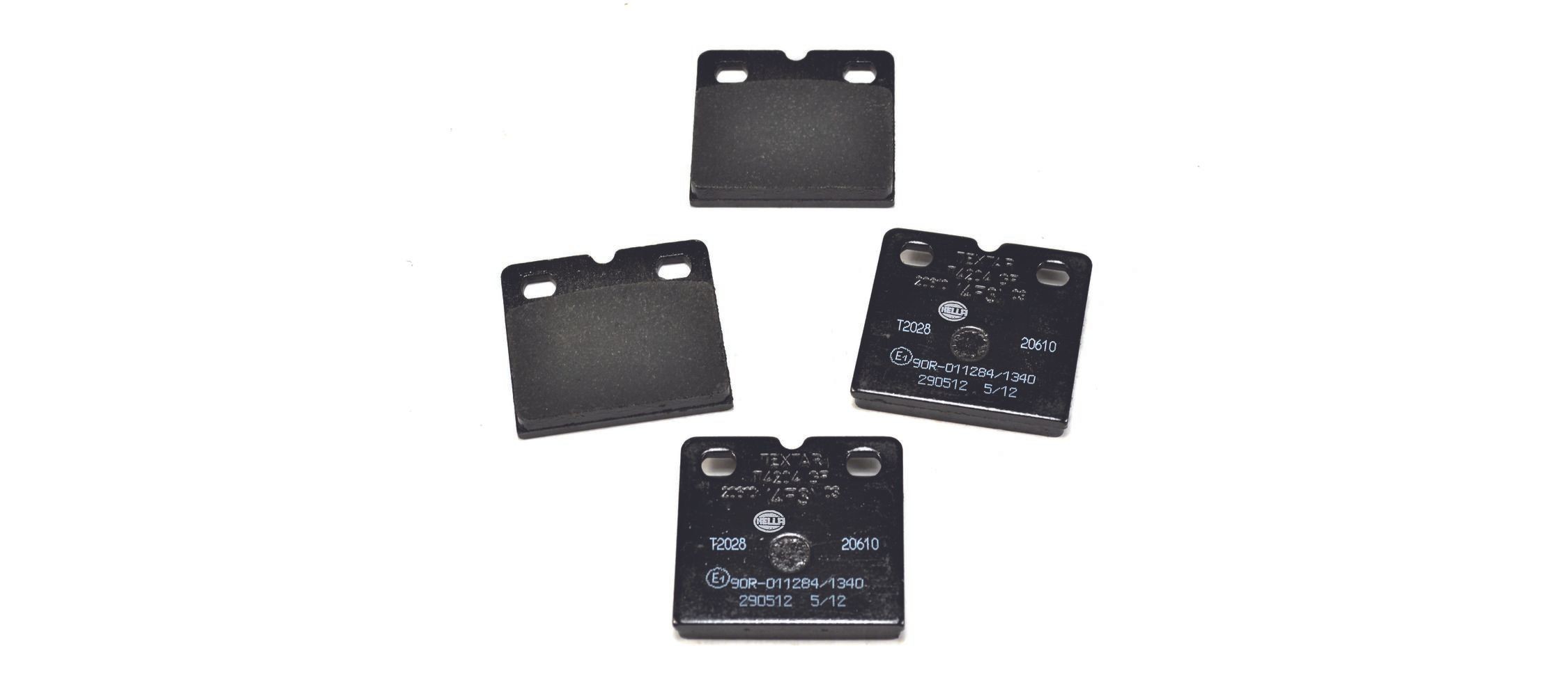 HELLA Brake Pad Set, disc parking brake Article number: 8DB 355 005-301 cheaply