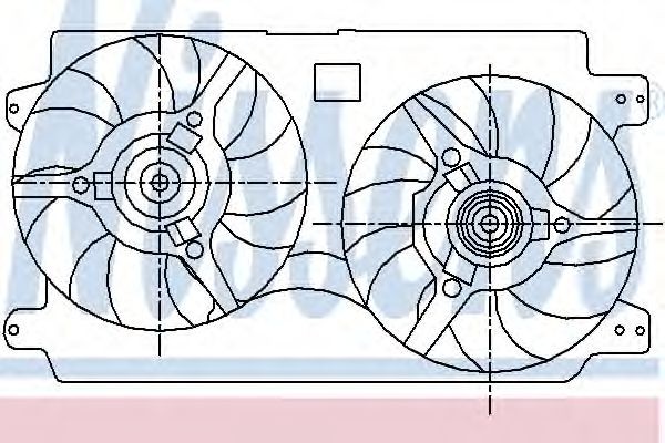 NISSENS Fan, radiator Article number: 85442 cheaply
