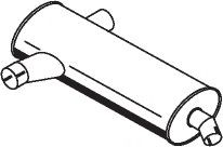 DINEX Middle- / End Silencer Article number: 50437 cheaply
