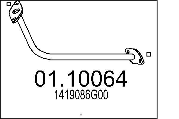 MTS Exhaust Pipe Article number: 01.10064 cheaply