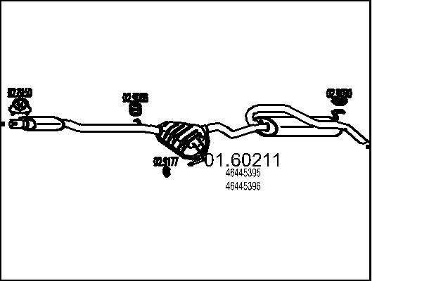 MTS Rear silencer Article number: 01.60211 cheaply