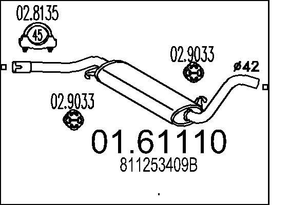 MTS Galinis duslintuvas prekės numeris: 01.61110 nebrangu