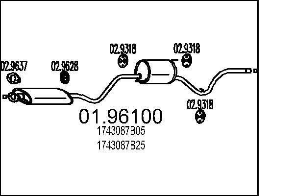 MTS Galinis duslintuvas prekės numeris: 01.96100 nebrangu