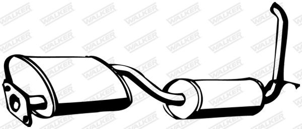WALKER Rear silencer Article number: 14698 cheaply