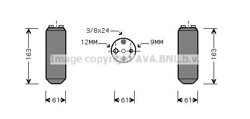 PRASCO Dryer, air conditioning Article number: DND058 cheaply