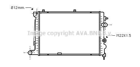 PRASCO Engine radiator Article number: OLA2174 cheaply