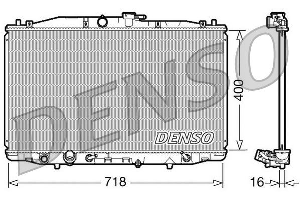 DENSO Engine radiator Article number: DRM40023 cheaply