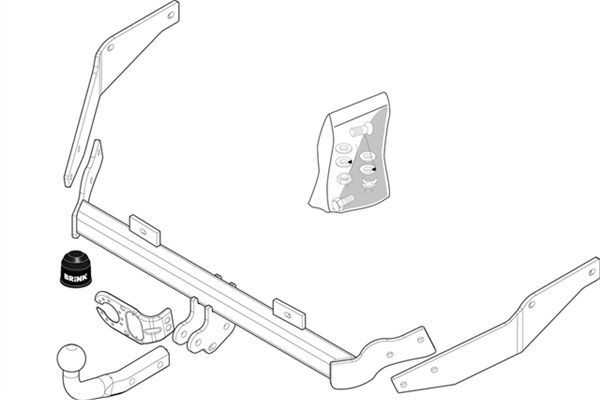 BRINK Trailer Hitch Article number: 268600 cheaply