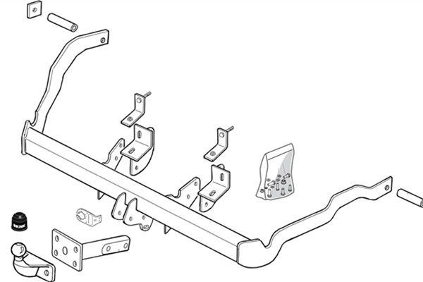 BRINK Trailer Hitch Article number: 408600 cheaply