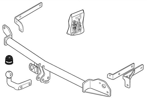 BRINK Trailer Hitch Article number: 255500 cheaply