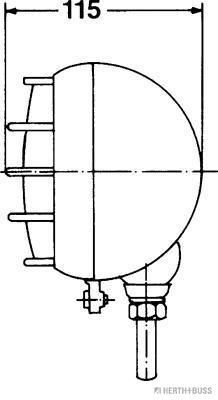 HERTH+BUSS ELPARTS Headlight Article number: 81658014 cheaply