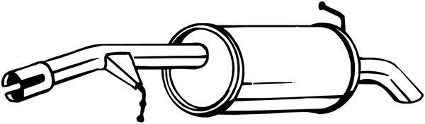 BOSAL Rear silencer Article number: 135-113 cheaply