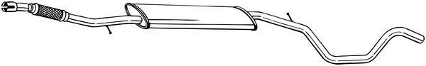 BOSAL Middle silencer Article number: 294-001 cheaply
