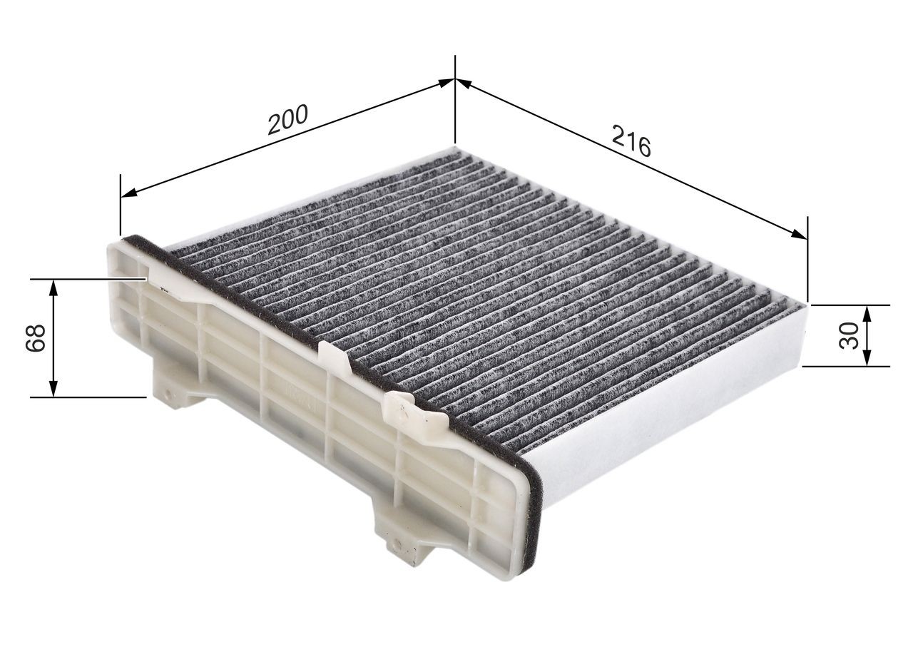 BOSCH Filter, salongiõhk Artikli number: 1 987 435 519 soodsalt