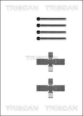 TRISCAN 8105 101237 Σετ βοηθ. εξαρτημάτων, τακάκια φρένων SIMCA 1.3 Spezial 69 PS Βενζίνη 1976