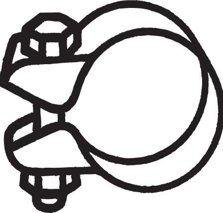 BOSAL Clamp, exhaust system Article number: 250-368 cheaply