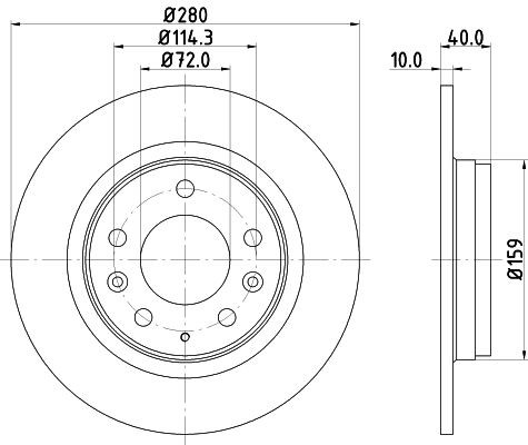 MINTEX Brake disc Article number: MDC1665 cheaply