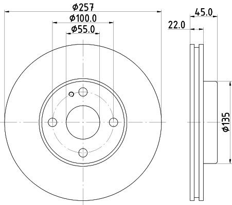 MINTEX Brake disc Article number: MDC659 cheaply