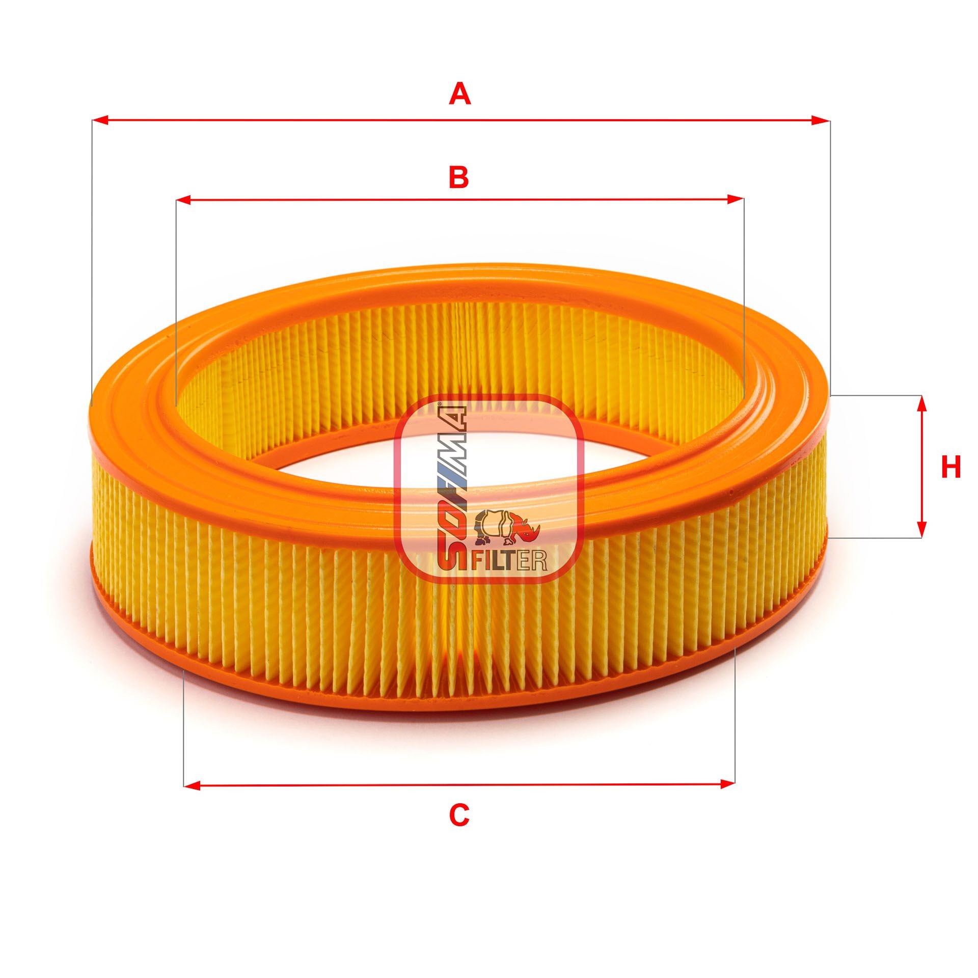 SOFIMA Air filter Article number: S 2040 A cheaply