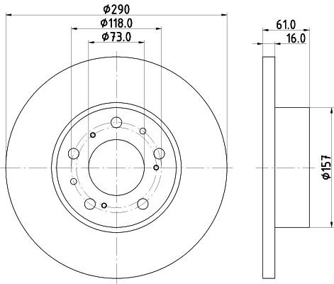 MINTEX Brake disc Article number: MDC360 cheaply