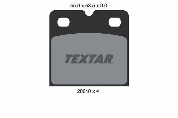TEXTAR Brake Pad Set, disc parking brake Article number: 2061005 cheaply
